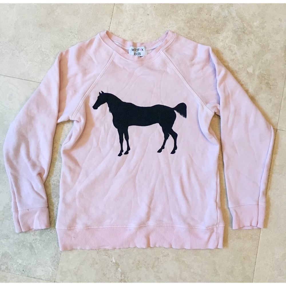 Wildfox Kids Pink Sweatshirt With Horse